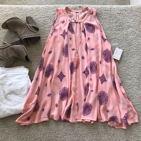 Free People Tops - Free People ‘Tree Swing’ Sleeveless Tunic Dress